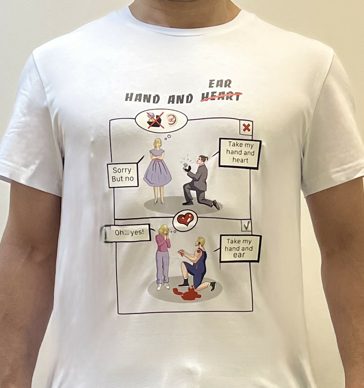 Hand and ear Hand and ear